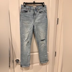 Madewell Boyfriend Mom Jeans Distressed Sz 6